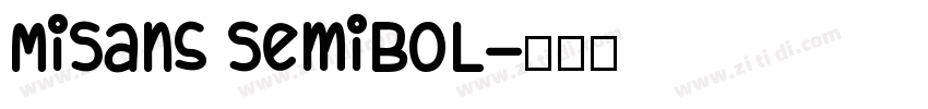 MiSans Semibol字体转换